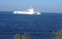 Il a coûté 300 millions de dollars : Le "A" croise dans les eaux corses