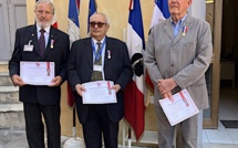 Bastia : la Médaille de vermeil avec bélière laurée à trois membres du Souvenir français