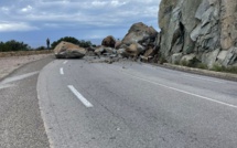 Eboulement sur la route territoriale à Lumio : la circulation coupée dans les deux sens