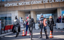 EN IMAGES - À Ajaccio, les super-héros redonnent le sourire aux enfants malades