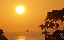 La photo du jour : Minerbiu au soleil couchant