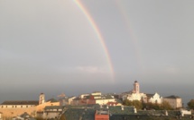 Bastia : Arc-en-ciel sur la ville