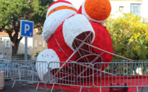 Le Père Noël vandalisé à Porto-Vecchio