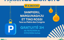 Ajaccio : trois heures de stationnement gratuit pour les fêtes