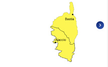 Vent violent : la Corse placée en vigilance jaune