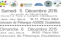 Ajaccio : Premier concours de pétanque assise pour le Téléthon