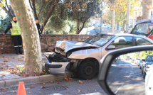 Voiture contre platane à Pietranera : Un blessé