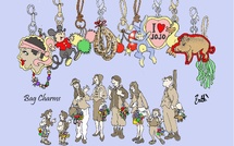 Le dessin de Battì : le "Bag Charms" a conquis U Poghjucciu !