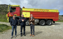 Haute-Corse : deux nouveaux camions-citernes de 13 000 litres pour lutter contre les feux de forêt