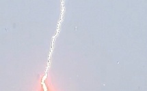 L'IMAGE - Bastia : l'impact de la foudre sur les toits de la ville