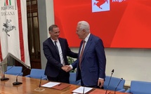 Sous l’égide de Pascal Paoli, la Corse signe un accord de coopération transfrontalière avec la Toscane