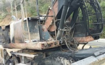 Un nouvel engin de chantier détruit sur la RD 71 à Nessa !