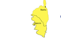 La Corse en vigilance jaune pour orages ce mardi