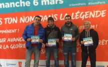 Quatre Calvais au Semi-Marathon de Paris