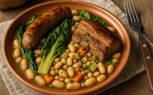 À table - Suppa aux légumes, figatellu et panzetta 