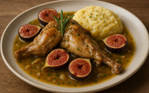 À table - Lapin aux figues et au vin blanc