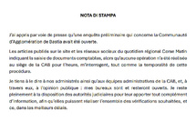 Enquête préliminaire de la JIRS de Marseille sur l'attribution de marchés publics par la communauté d'agglomération de Bastia