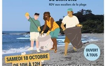 Opération nettoyage de plage à Bravone le 18 octobre
