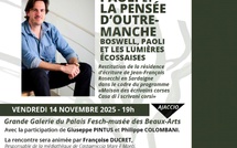 Ajaccio: L'écrivain et philosophe Jean-François Rosecchi présente son travail d'écriture sur Hume et Paoli