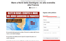 20 0000 signatures pour une pétition qui invite les Sardes à protester contre la cession de la mer de Corse
