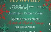 Corte : Le CPIE organise la Fête de Noël des Familles au Cinéma l'Alba