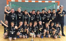Les  -13 ans mixtes du Handball Ajaccio Club, champions de Corse