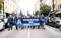 À Ajaccio, les policiers manifestent contre le manque de moyens