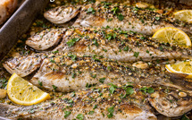 À table - Bogue au four, herbes et citron