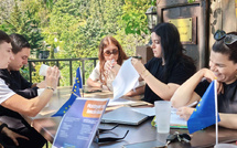 Des jeunes Corses au Parlement européen à Strasbourg