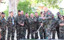 L'équipe de France olympique de judo en mode warrior au 2e REP de Calvi