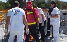 Ajaccio : Délicate intervention des sapeurs-pompiers sur un chantier
