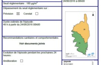  Alerte à la pollution atmosphérique en Haute-Corse