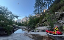 Deux chutes en montagne en Haute-Corse