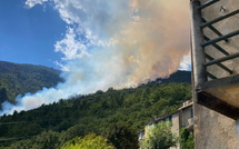 Incendie à Venacu : la tête du feu stoppée, une vingtaine d’hectares parcourus