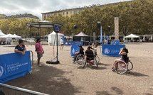 Bastia - Le parasport a l'honneur sur la place Saint-Nicolas