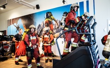 La caserne d'Ajaccio gravit 3430 marches en mémoire des pompiers morts le 11 septembre 2001