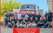 À Levie, les pompiers récoltent 1800 euros pour La Marie-Do et Inseme 