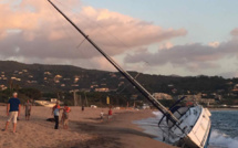 Porticcio : Un voilier s'échoue sur la plage de la Viva