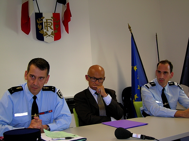Conférence de presse mitraillage Gendarmerie Pietrosella 2