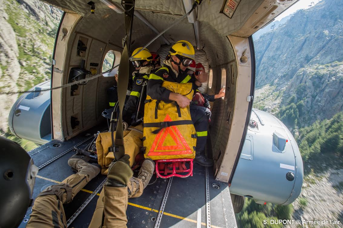 Entraînement commun BA 126-Sécurité Civile 5 de Corte