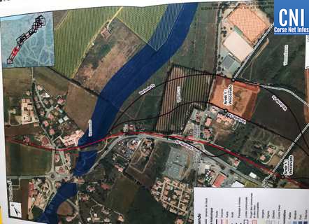 Le tracé de la ligne Casamozza-Folelli