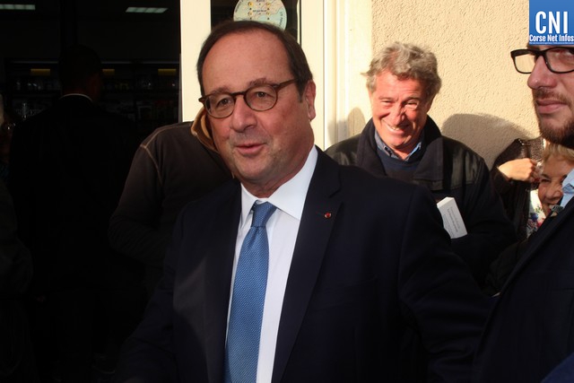 François Hollande à L'Ile-Rousse